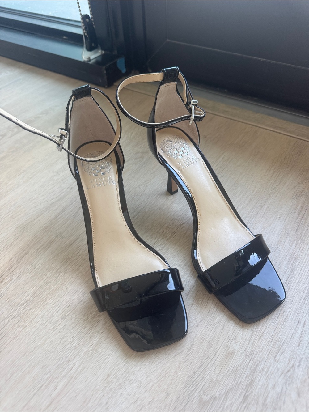 Vince Camuto Black Patent Leather Heels